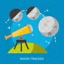 Moon Tracker Space Icon