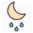 Moon Night Rainfall Icon
