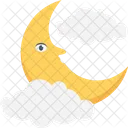 Moon Clouds Night Icon