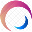 Moon Logogram Shape Icon