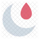 Moon Blood Menstruation Icon
