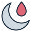 Moon Blood Menstruation Icon