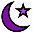 Moon Star Evening Icon