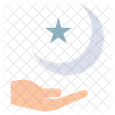 Crescent Moon Muslim Icon