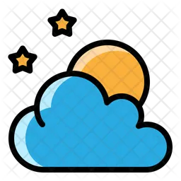 Moon And Cloud  Icon