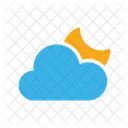 Moon And Cloud Icon