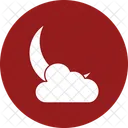 Moon And Cloud Cloud Crescent Icon