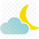 Moon And Cloud  Icon