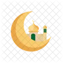 Moon and mosque  Icon