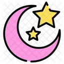 Moon Star Sky Icon