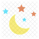 Imoon And Stars Moon And Star Star Icon