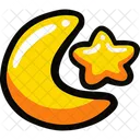 Moon And Star Moon Night Icon