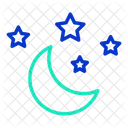 Imoon And Stars Moon And Star Star Icon