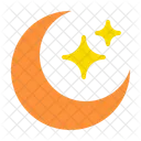 月、星、夜 アイコン