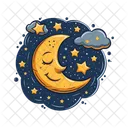 月、星、夜 アイコン