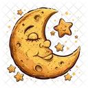 月、星、夜 アイコン