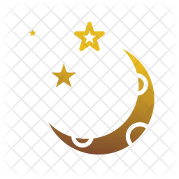 Moon And Stars  Icon