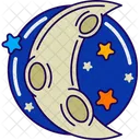 Moon and stars  Icon