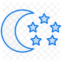 Moon and stars  Icon