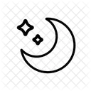 Moon And Stars  Icon