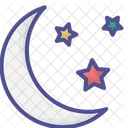 Moon and Stars  Illuminate the Night  Icon