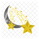 Moon and stars  Icon
