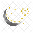 Moon and stars  Icon