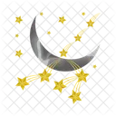 Moon and stars  Icon