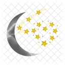 Moon and stars  Icon