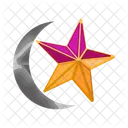 Moon and stars  Icon