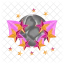 Moon and stars  Icon