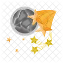 Moon and stars  Icon