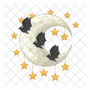 Moon Bat Moon Night Icon