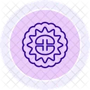 Moon Cake Line Icon Icon