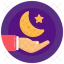 Ramadan Moon Care Crescent Care Icon