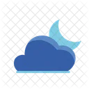 Moon Cloud Weather Forecast Icon