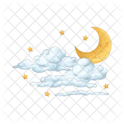 Moon cloud  Icon