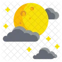 Moon Cloud Icon