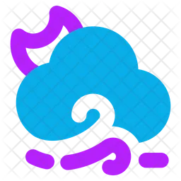 Moon-cloud-fast-wind  Icon