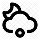 Moon Cloud Hailstone Icon