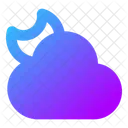 Moon Cloud Icon