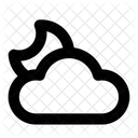 Moon Cloud Icon
