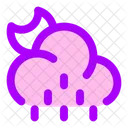 Moon Cloud Little Rain Icon