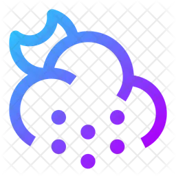 Moon-cloud-snow  Icon