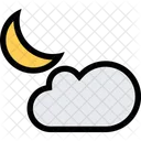 Moon Cloud Weather Icon