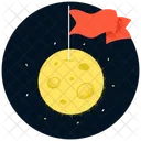 Moon Flag  Icon