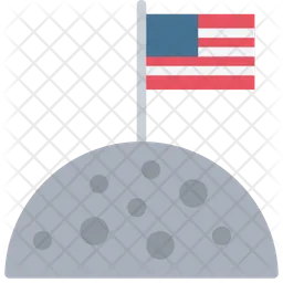 Moon Flag  Icon