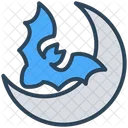 Halloween Scary Moon Icon