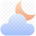 Moon Cloud Sky Icon