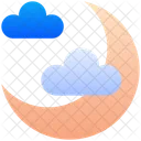 Moon Clouds Weather Icon